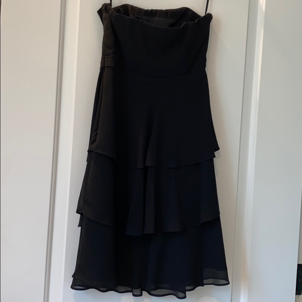 WHBM Black Strapless Dress - Picture 6 of 7